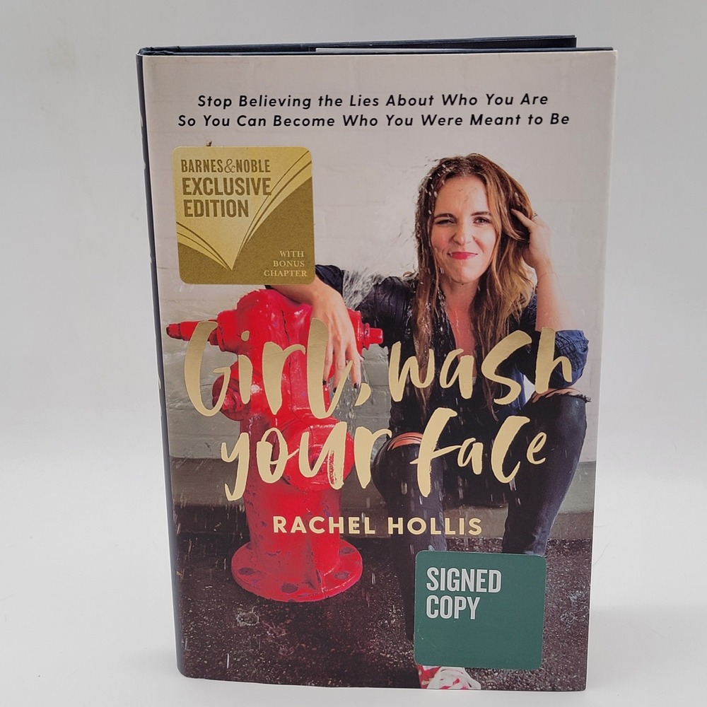 Rachel Hollis Girl, Wash Your Face Hardcover Signed B&N Exclusive Edition Ex Con